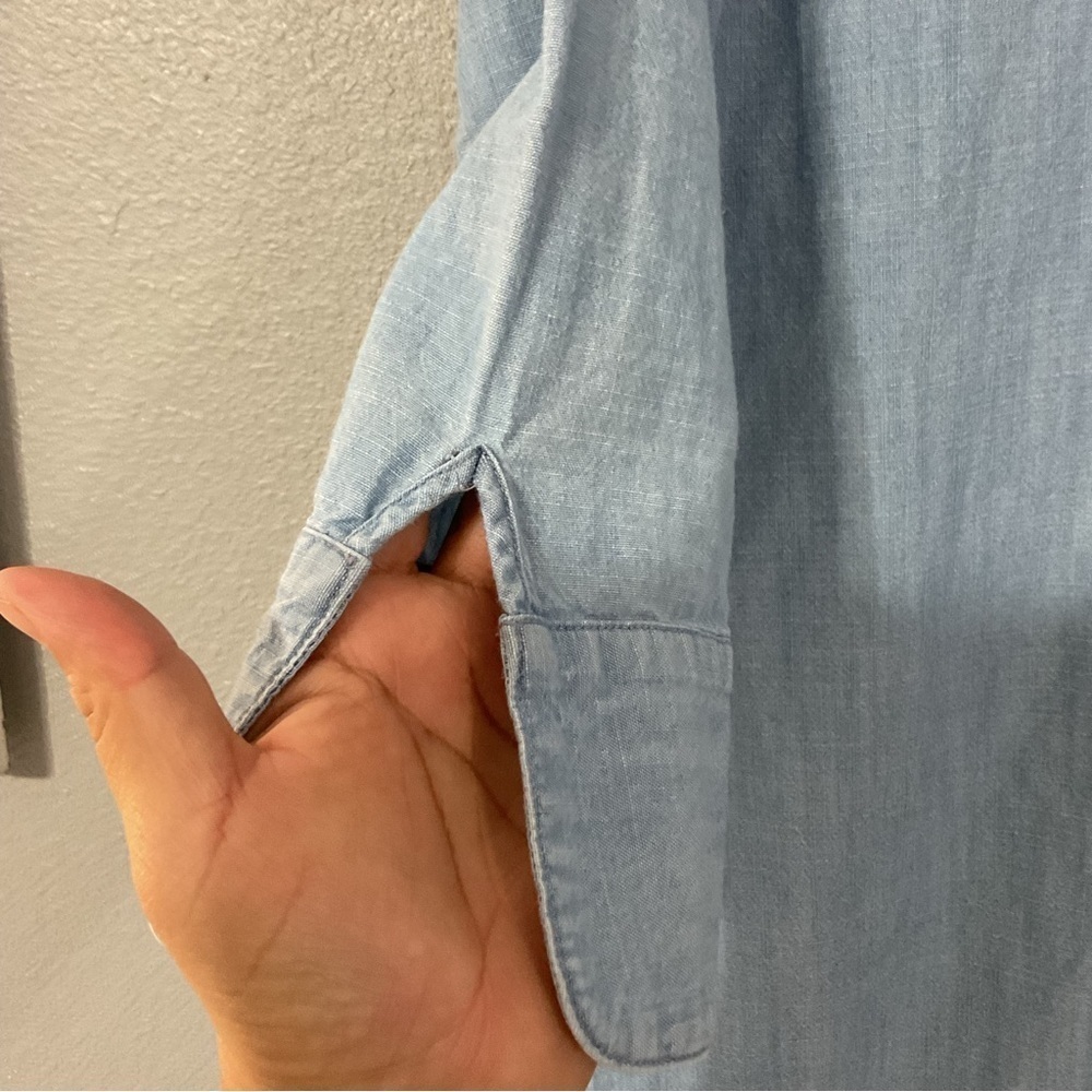 Vineyard Vines Chambray Tunic Shirt Dress Size 0 D38 - Picture 4 of 9